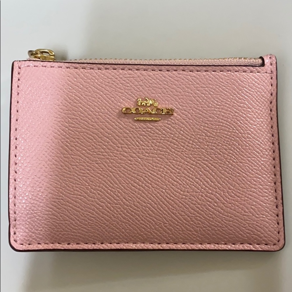 Coach coin purse/ card holder  (blossom pink)